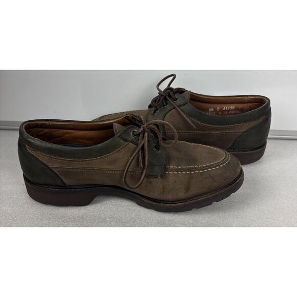 Quality Men Allen Edmonds Roanoke 8.5 D charcoal/olive nubuck leather main image 10